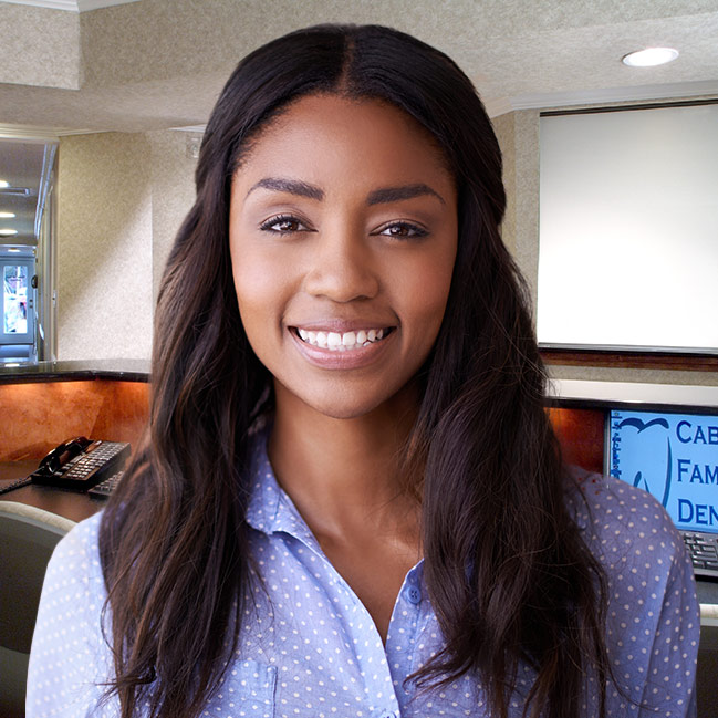 Young woman with gorgeous white smile