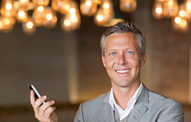 Smiling man in suit